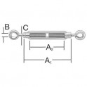 Vormann napinak lanovy M 6x100 Zn oko-oko  007900225AV